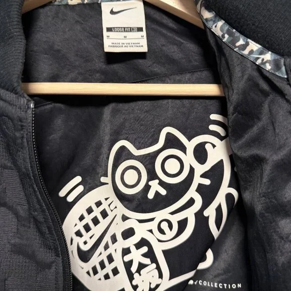 Nike Bomber Naomi Osaka Tennis Cropped Jacket Black Medium - Picture 5 of 8